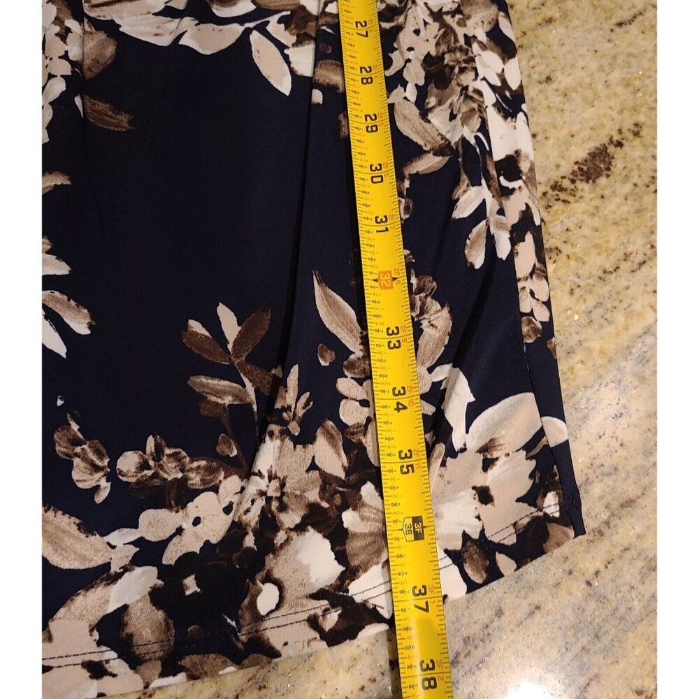 New! Tommy Hilfiger Floral Dress Size 8 Sleeveless Knee Ruched Waist Romantic - Picture 4 of 16